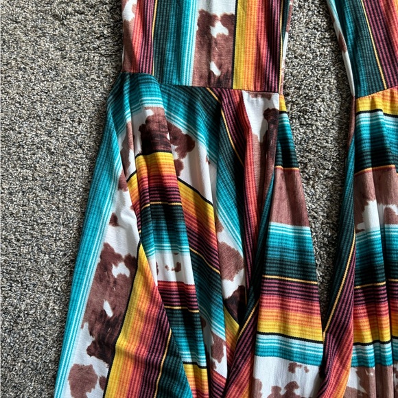 Multicolored Flare Pants - Picture 5 of 9